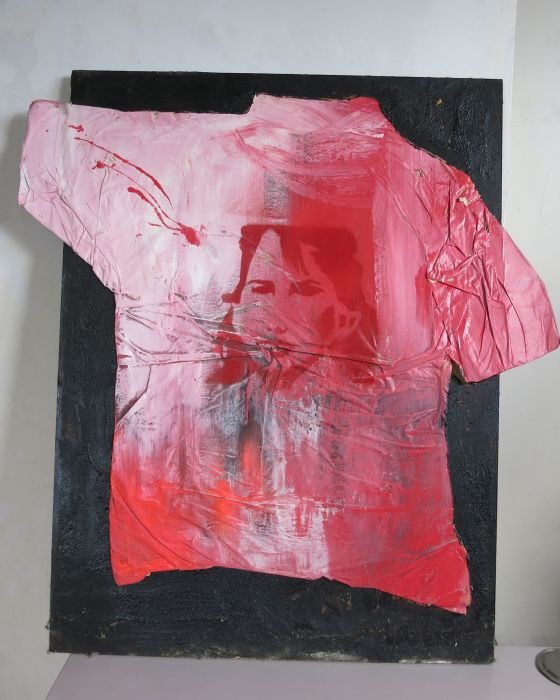 T SHIRT ROUGE : PHILIPPE DARGENT - PEINTRE DESSINATEUR LIEGE