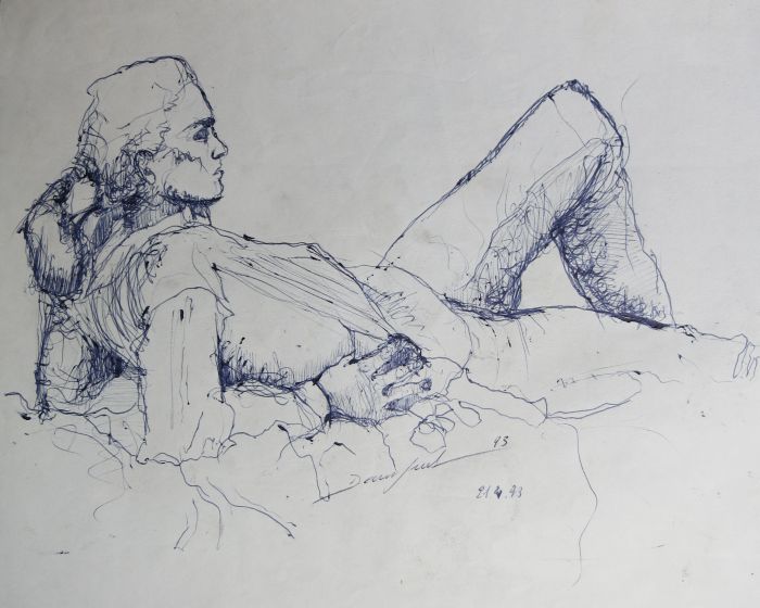 CROQUIS 14  1993 : PHILIPPE DARGENT - PEINTRE DESSINATEUR LIEGE