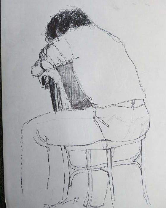 CROQUIS 20  1992 : PHILIPPE DARGENT - PEINTRE DESSINATEUR LIEGE