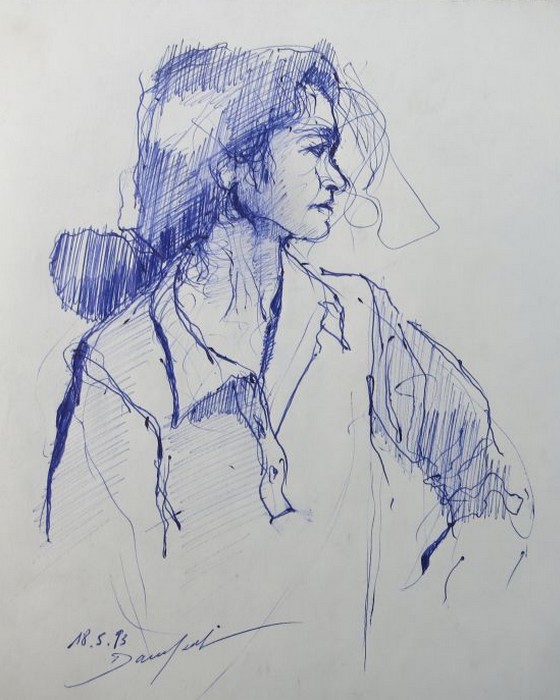 CROQUIS 38  1993 : PHILIPPE DARGENT - PEINTRE DESSINATEUR LIEGE