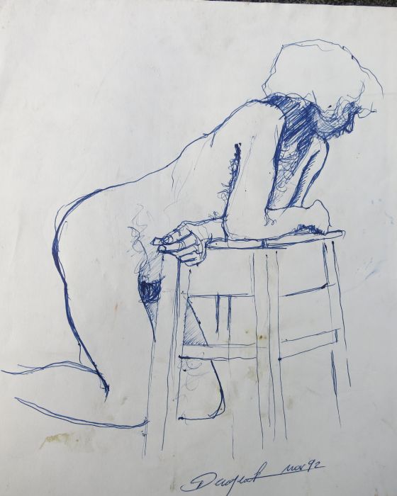 CROQUIS 39  1992 : PHILIPPE DARGENT - PEINTRE DESSINATEUR LIEGE