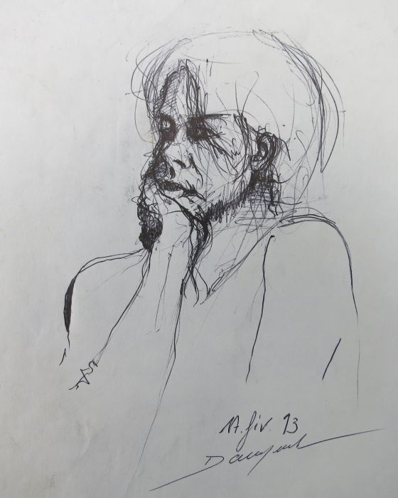 CROQUIS 43  1993 : PHILIPPE DARGENT - PEINTRE DESSINATEUR LIEGE