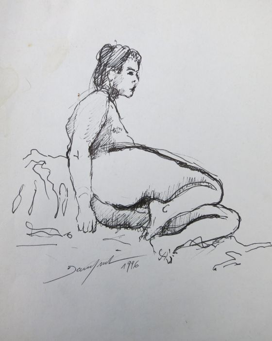 CROQUIS 46  1996 : PHILIPPE DARGENT - PEINTRE DESSINATEUR LIEGE