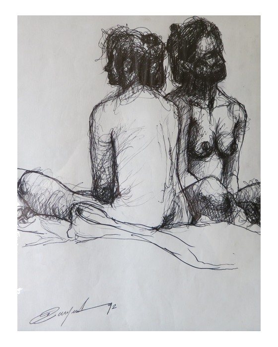 CROQUIS 60  1992 : PHILIPPE DARGENT - PEINTRE DESSINATEUR LIEGE